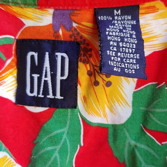 Vintage GAP Hawaiian Shirt - Picture 3 of 3